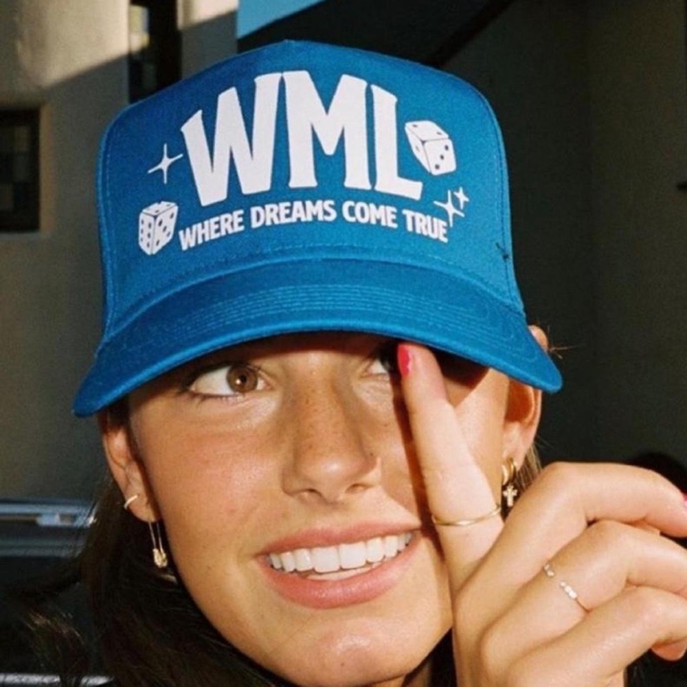 FREE PEOPLE Wish Me Luck Dreams Come True Cap
in Electric Blue